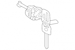 Front left lock cylinder for Lexus GX470 03-09