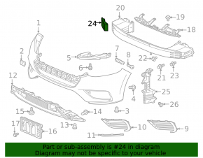 Front Bumper Absorber Left Honda Insight 19-22