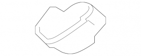 Honda Civic X FK 17-21 5D rear bumper tow hook cap