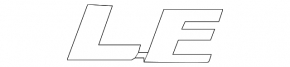 The "LE" emblem on the tailgate of the Toyota Rav4 19-24