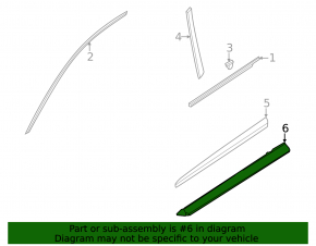 Door trim lower matte front left Infiniti JX35 QX60 13-15 dorest