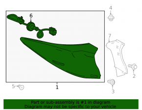 Light outer wing left Toyota Prius 50 Prime 17-22
