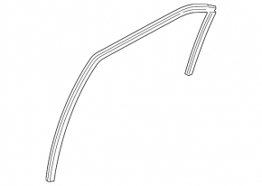 Rear left glass seal Hyundai Elantra UD 11-16