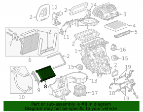 Heater Radiator Chevrolet Impala 14-20