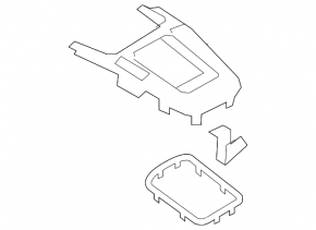 Shifter pad Audi Q5 8R 09-17 under start stop