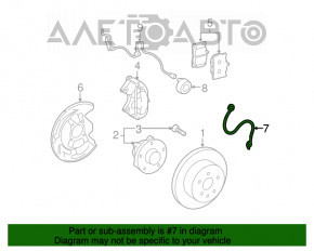 Brake hose front right Lexus GS350 GS430 GS450h 06-11