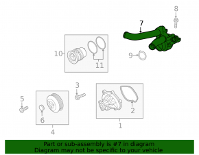 Thermostat housing Porsche Cayenne 958 11-17 4.8 Turbo
