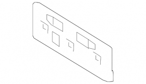 Front license plate area Nissan Leaf 18-22