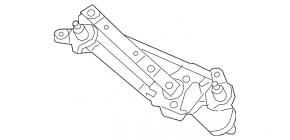 Windscreen wiper linkage with motor for Hyundai Elantra UD 11-16