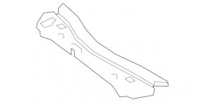 TV top bar Mercedes W213 E 17-23 metal