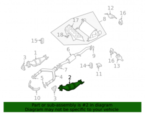 Left exhaust pipe with catalytic converter for Nissan 350z