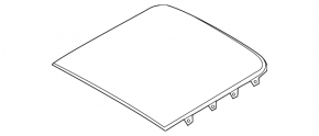 Rear sunroof glass Ford Explorer 11-19