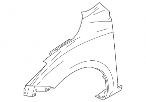 Front right fender Mazda3 MPS 10-13 without turn signal
