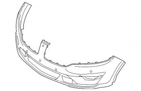 Bare front bumper Lincoln MKC 15-18 prerest