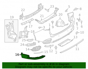 Left rear bumper cover Mazda CX-90 25-26