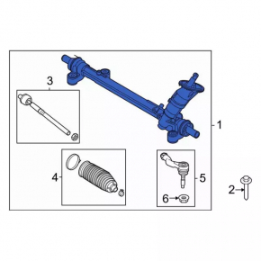 Steering rack Ford Mustang Mach-E 21-23
