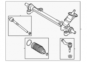Steering rack Ford Mustang Mach-E 21-23