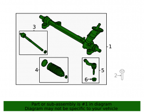 Steering rack Ford Mustang Mach-E 21-23