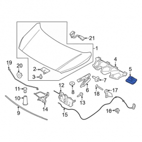 Ford Edge 19 Hood Clips - 12 pcs