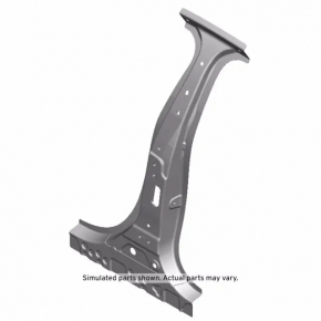 The central left body pillar of Chevrolet Malibu 13-15 is sawn off