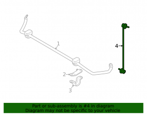 Front stabilizer link left BMW 5 F10 11-16