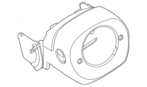 Nissan Murano 25-26 Platinum steering column surround, black