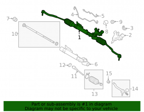 Nissan Murano 09-14 Power Steering Rack