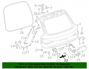 Audi Q3 8U 15-18 Trunk Closer