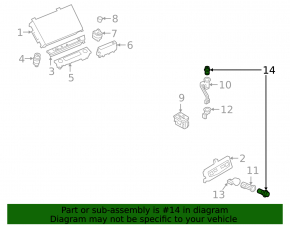 Cigarette lighter plug for the center console of the Audi A6 C8 19-24