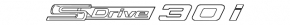 Emblem inscription SDrive 30i trunk door BMW X3 G01 19-22