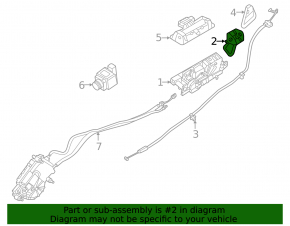 BMW i4 22-26 trunk door lock bracket