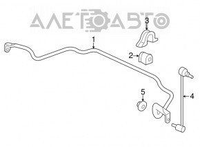Front stabilizer link right Acura MDX 14-20