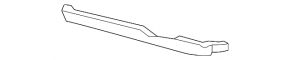 Left rear bumper molding for Lexus LS500 18-23 F Sport