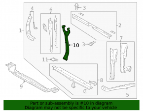Subaru Ascent 19-26 Hood Lock Plate