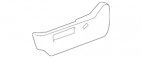 Driver's seat side trim, left, Lexus RX300 RX330 RX350 RX400h 04-08, gray