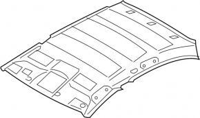 Infiniti G25 G35 G37 4d 06-15 headliner without sunroof