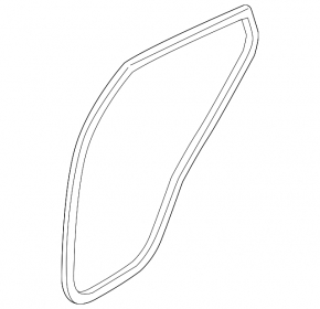 Rear left door seal for Infiniti FX35 FX45 03-08 beige