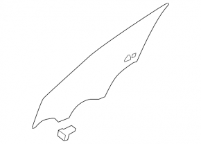 Front right door glass Kia Sorento 16-20