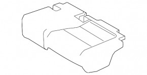 Rear row of seats 2nd row Infiniti QX50 19-20 beige leather tear in the leather of the right headrest