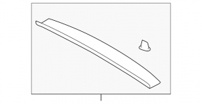 Upper Trunk Door Trim Subaru XV Crosstrek 13-17 Black