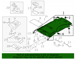 Subaru Outback 10-14 Headliner