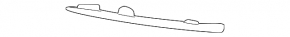 Lower right grille molding for Mercedes X247 GLB 20-26 chrome