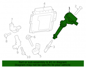Ignition coil for Land Rover Range Rover 13-21 3.0, 5.0