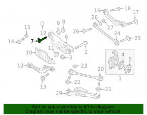 Wheel alignment bolt Audi A4 B9 17-25 95mm
