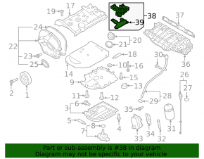 Crankcase ventilation membrane Audi A6 C7 12-18