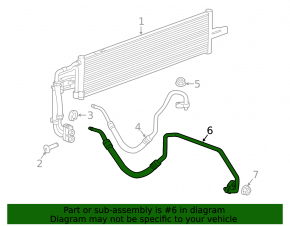 Cooling pipes of automatic transmission Chevrolet Cruze 16- complete with valve