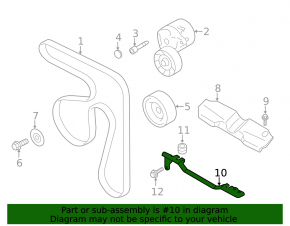 Engine Cover Bracket Subaru Forester 14-16 SJ 2.5