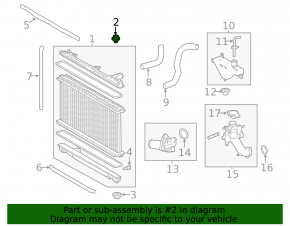 Upper left radiator support Toyota Venza 21- OEM
