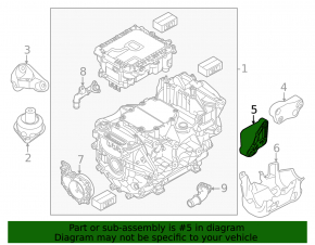 Front engine mount bracket, left, Volkswagen ID.4 21-22