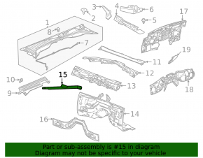 Right strut bar Cadillac ATS 13-19
